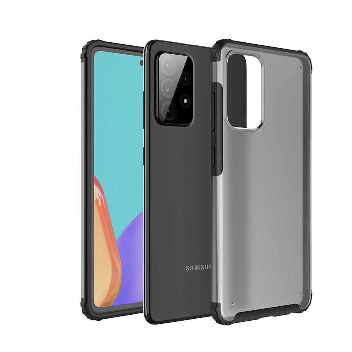 Galaxy A52 Uyumlu Zore Volks Kapak-Siyah