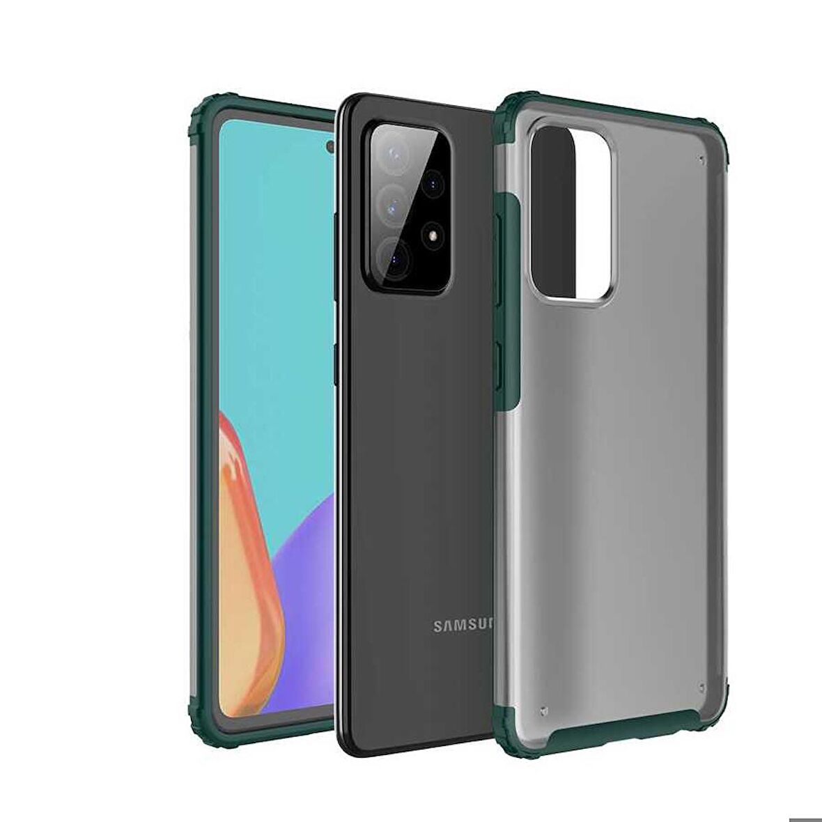 Galaxy A52 Uyumlu Zore Volks Kapak-Koyu Yeşil