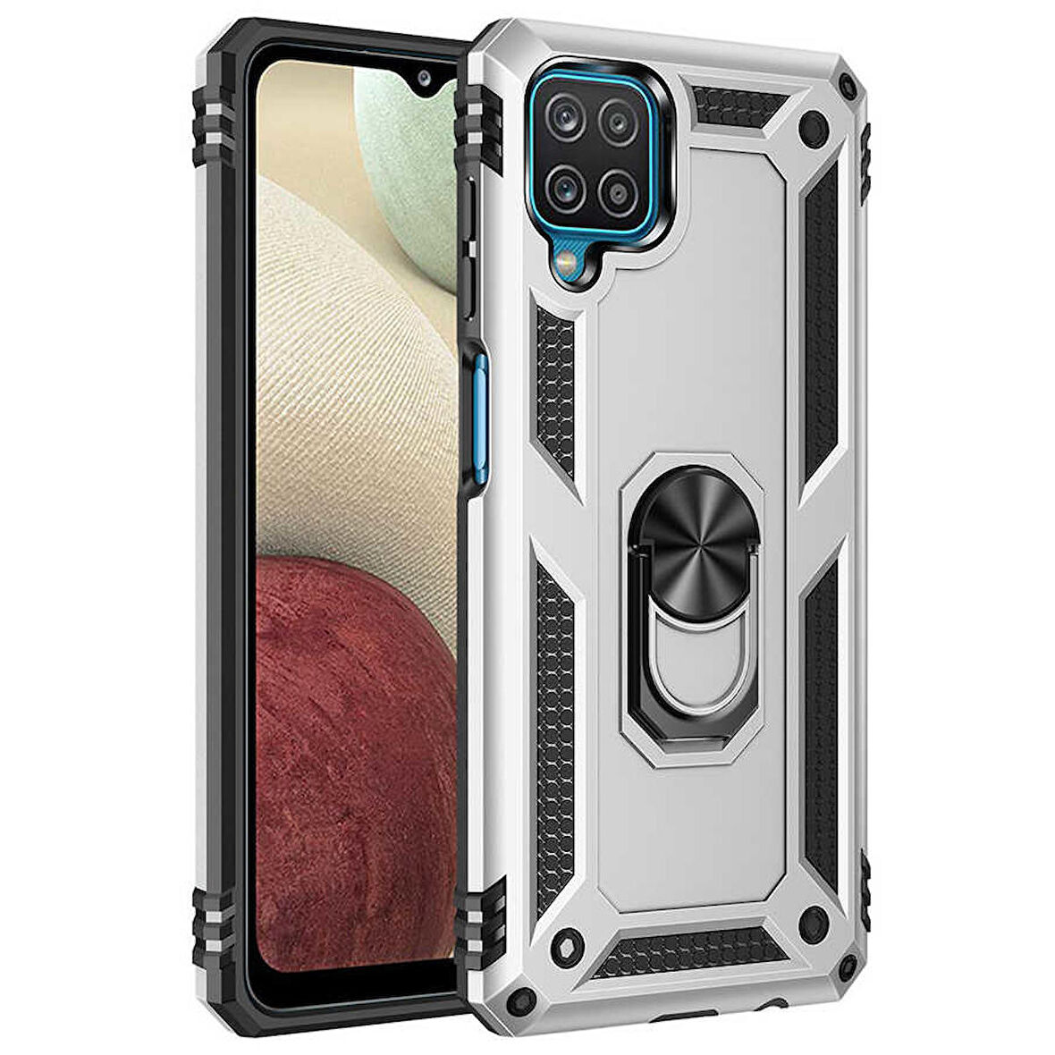 Galaxy M32 Uyumlu Zore Vega Kapak-Gri