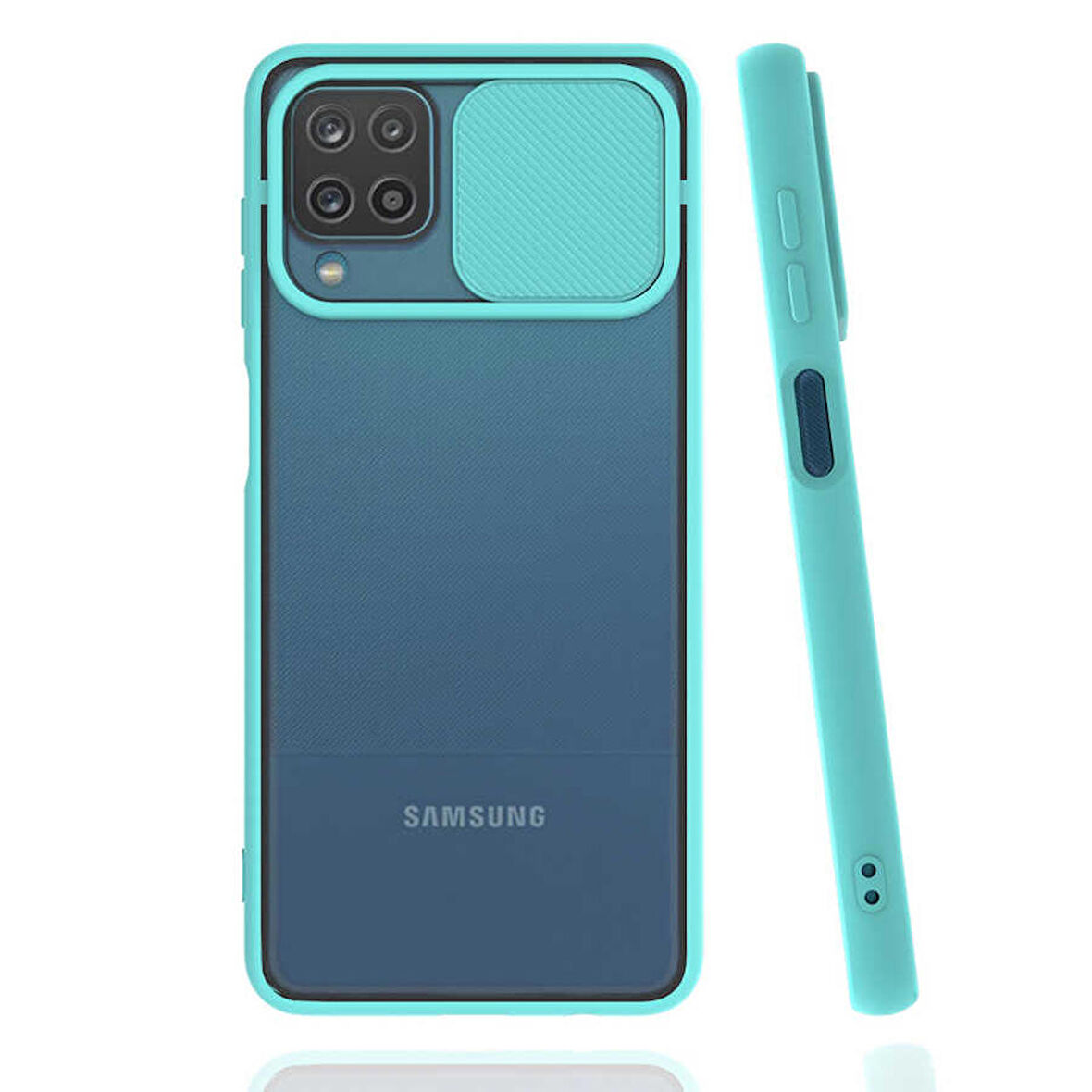 Galaxy A12 Uyumlu Zore LALTi Kapak-Turkuaz