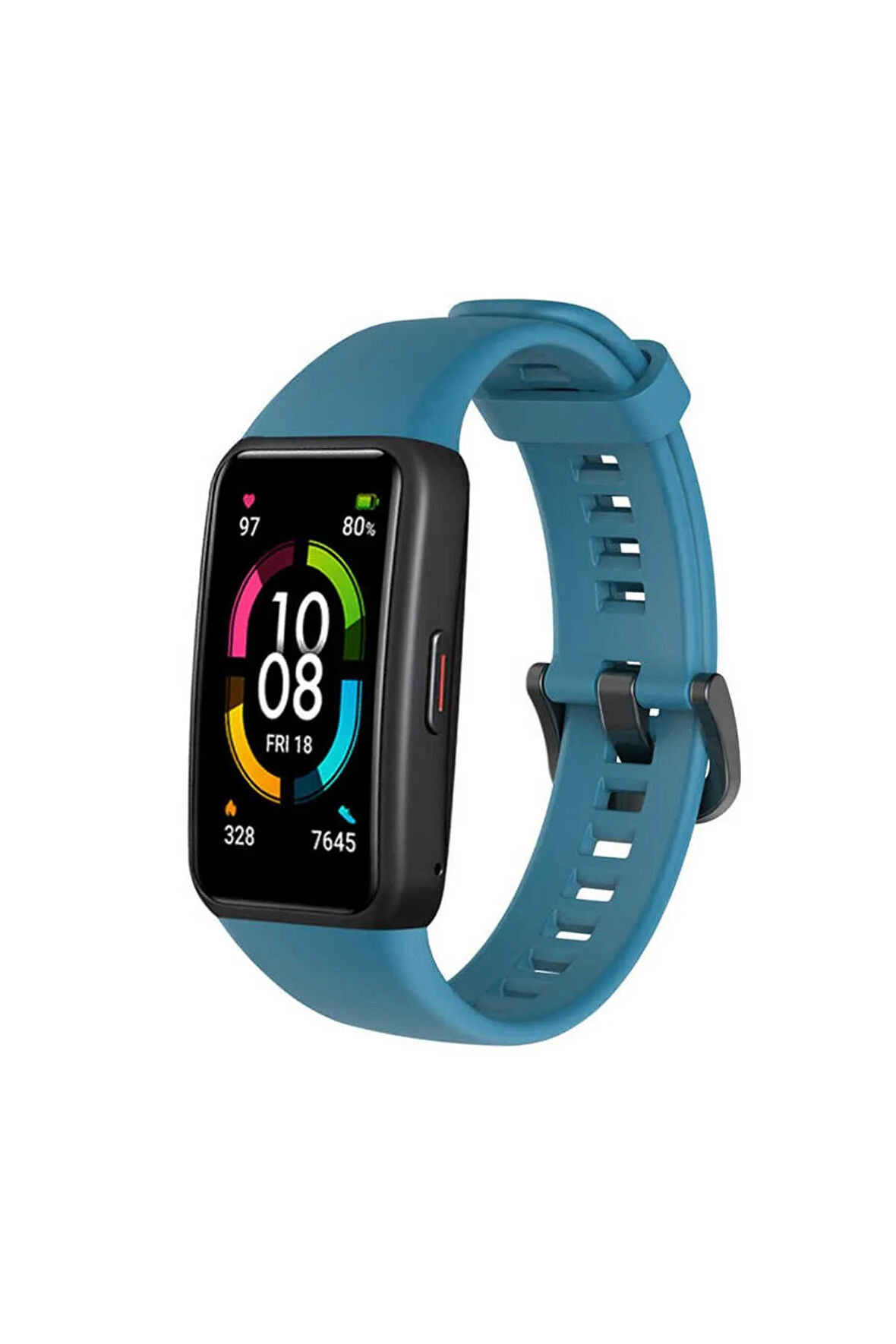 Huawei Band 6 Uyumlu Krd-47 Uyumlu Kordon Petrol Mavi