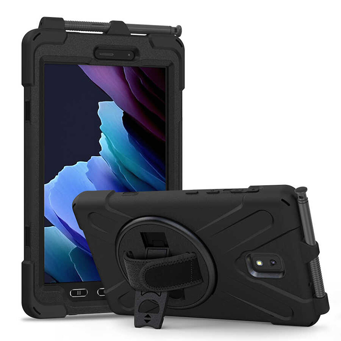 Galaxy Tab Active 3 T577 ​MXSP Defender Tablet Silikon - Siyah