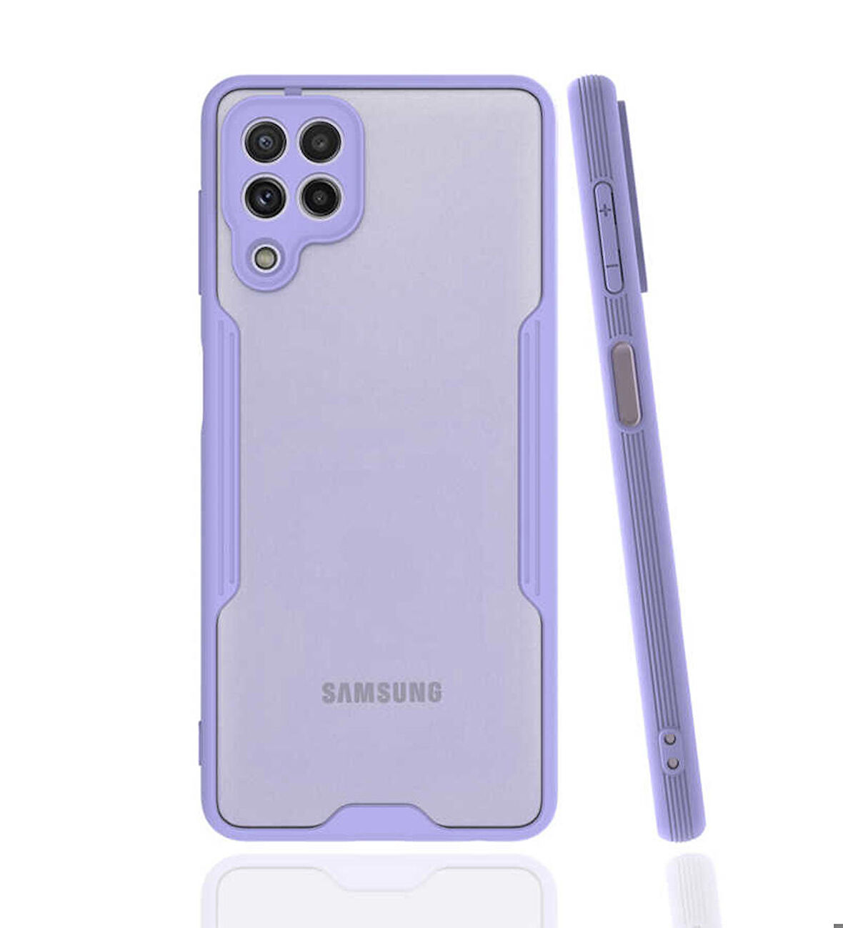 Galaxy M22 Uyumlu Zore Parfe Kapak-Mor