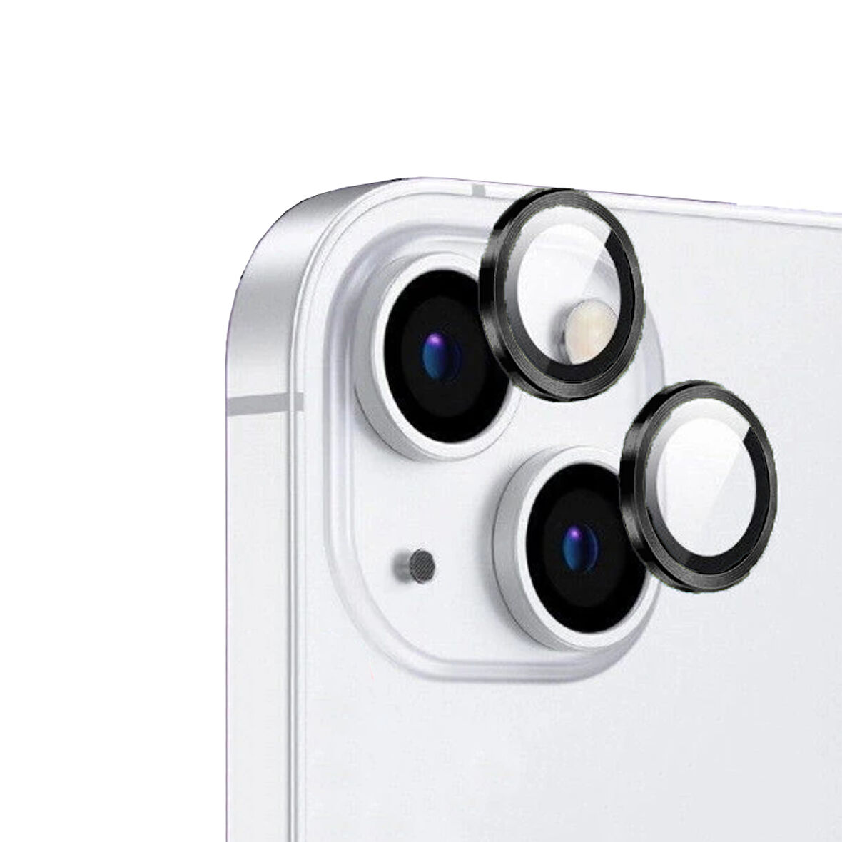 iPhone 14 Plus Uyumlu Zore CL-12 Premium Safir Parmak İzi Bırakmayan Anti-RefCLOive Kamera Len