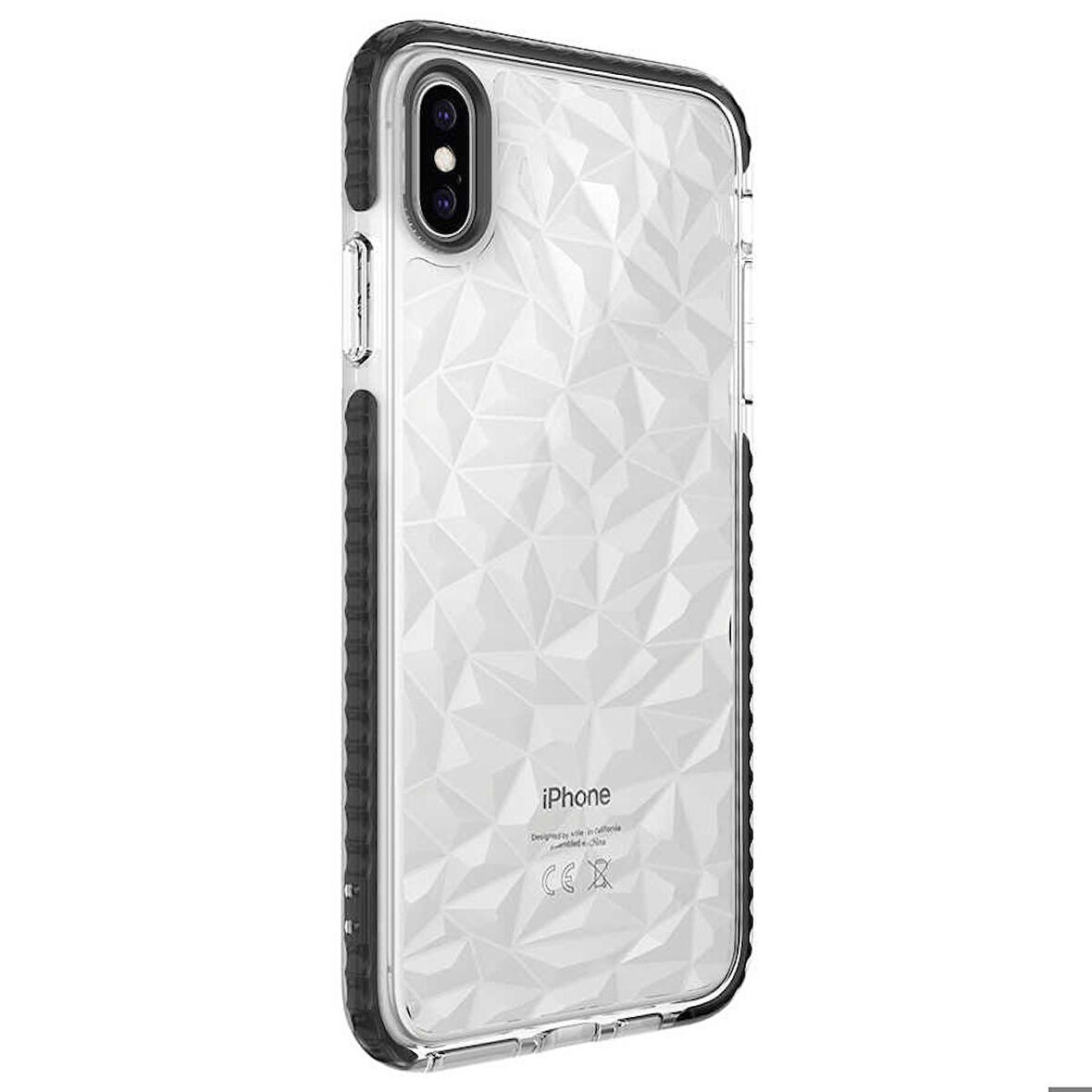 iPhone XS Max 6.5 Uyumlu Zore Buzz Kapak-Siyah