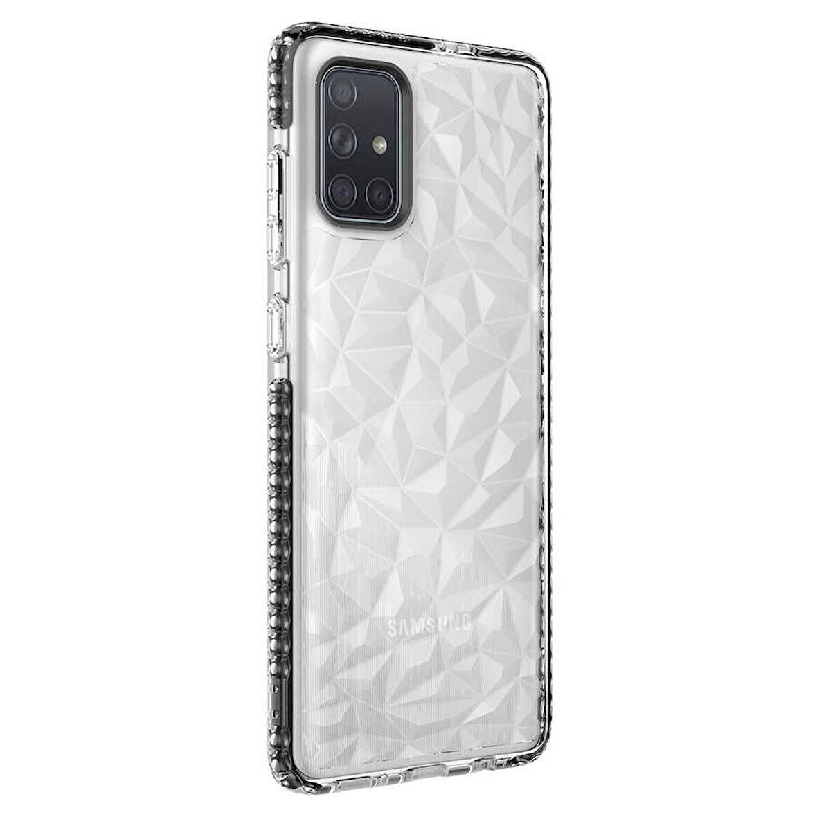 Galaxy A71 Uyumlu Zore Buzz Kapak-Siyah