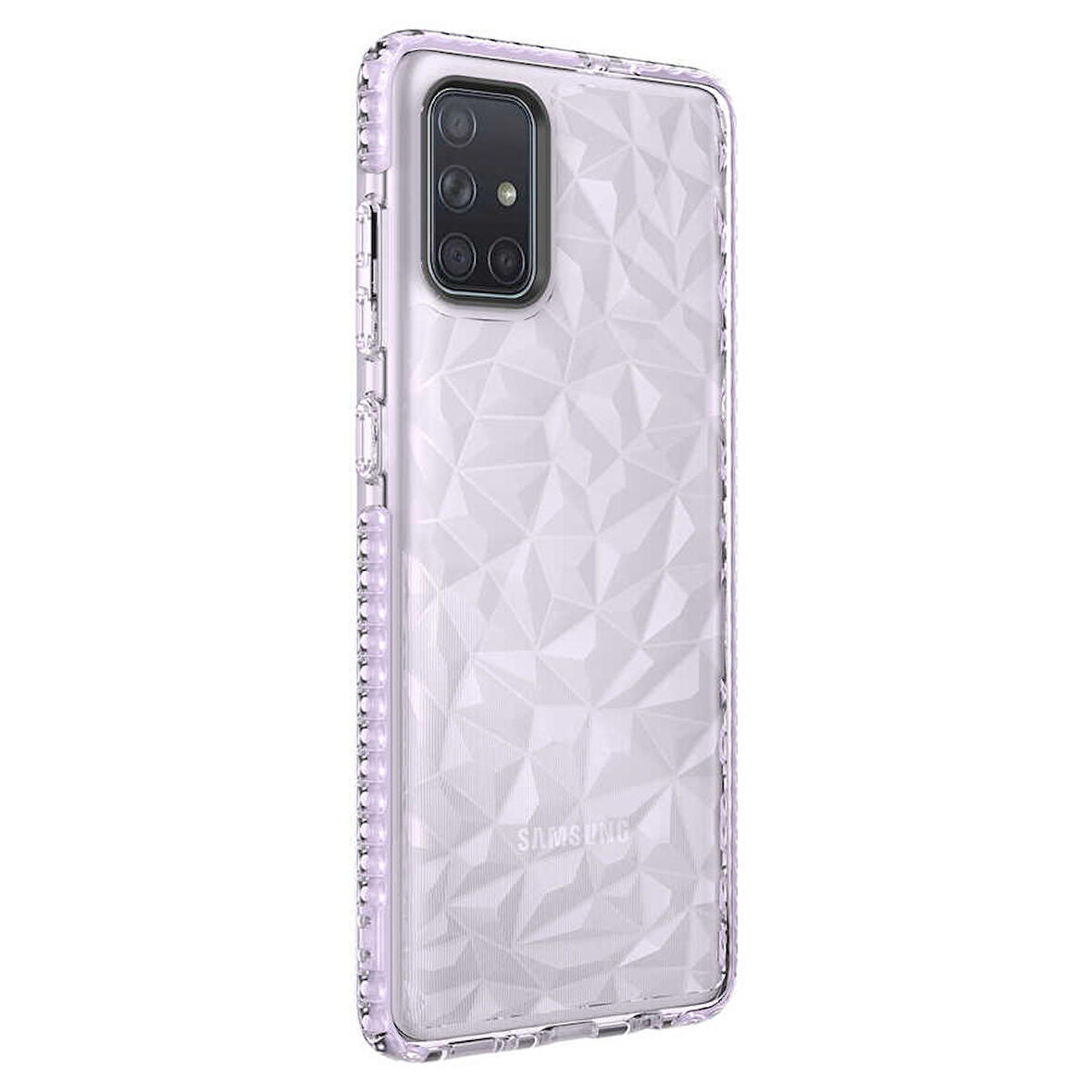 Galaxy A71 Uyumlu Zore Buzz Kapak-Mor