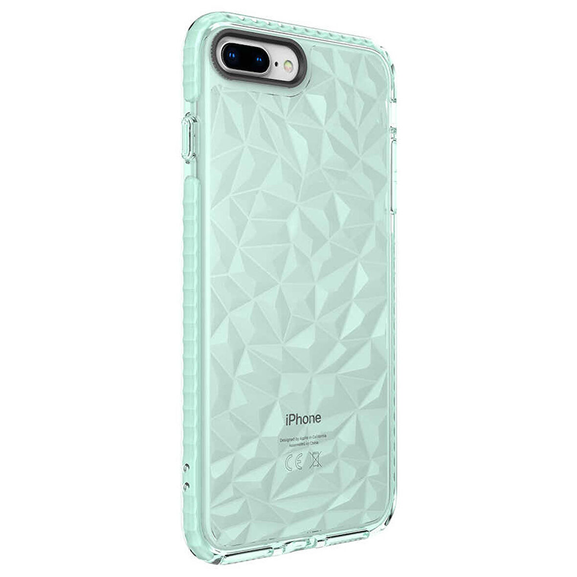 iPhone 8 Plus Uyumlu Zore Buzz Kapak-Yeşil