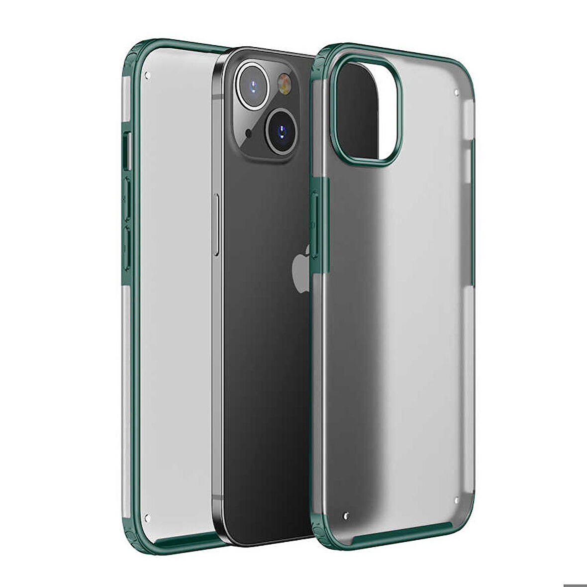 iPhone 13 Mini Uyumlu Zore Volks Kapak-Koyu Yeşil
