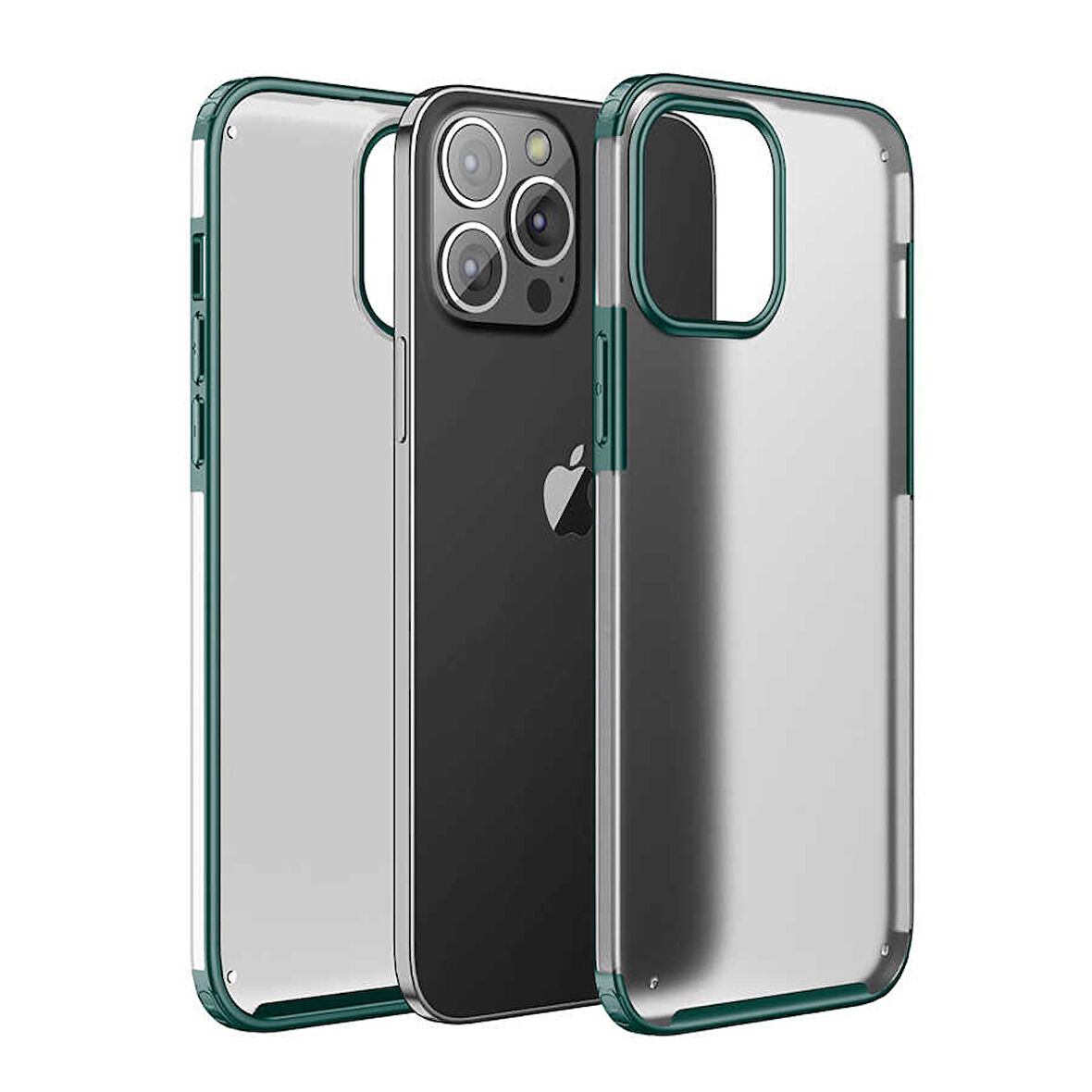 iPhone 13 Pro Uyumlu Zore Volks Kılıf-Koyu Yeşil