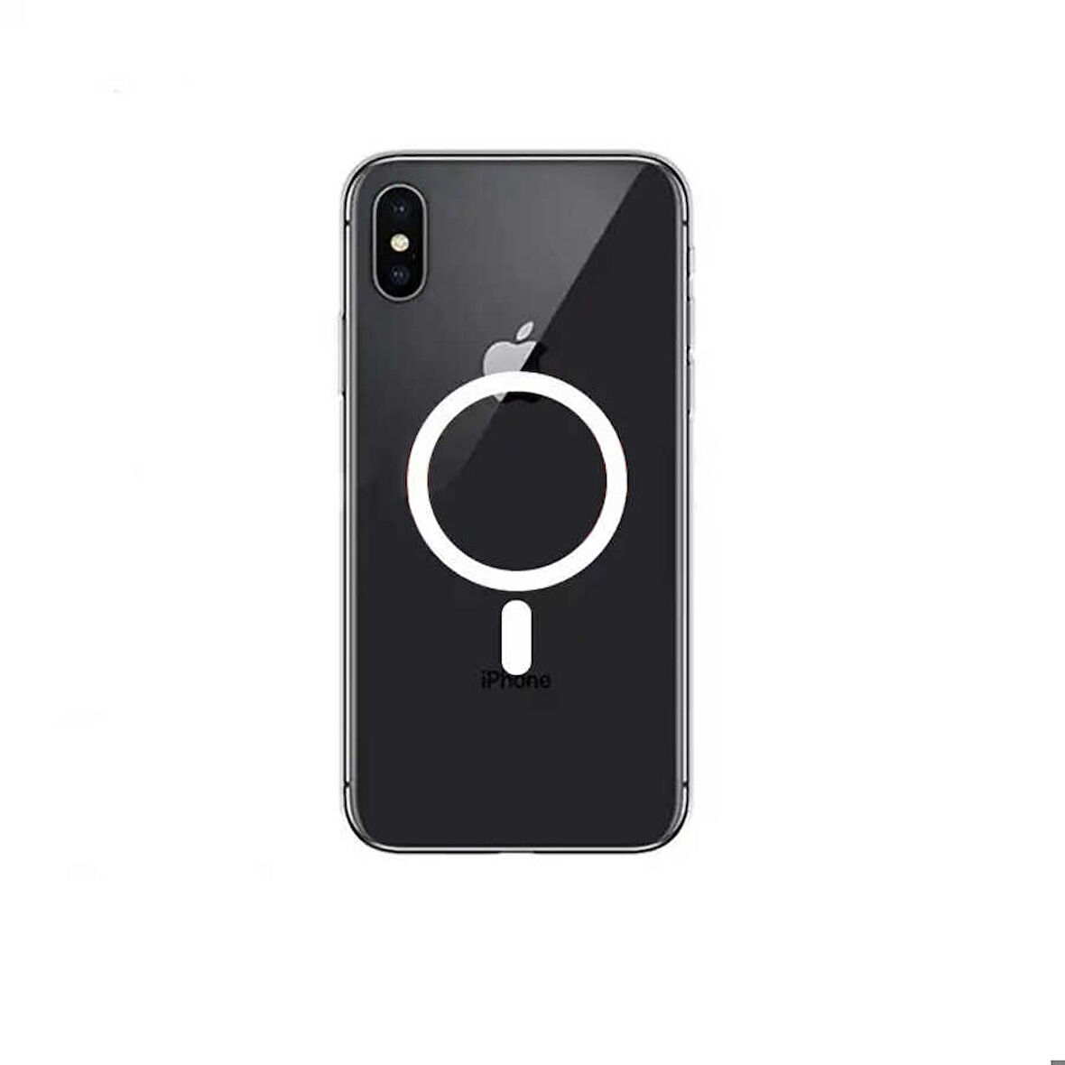 iPhone XS 5.8 Uyumlu Zore Tacsafe Wireless Kapak-Renksiz