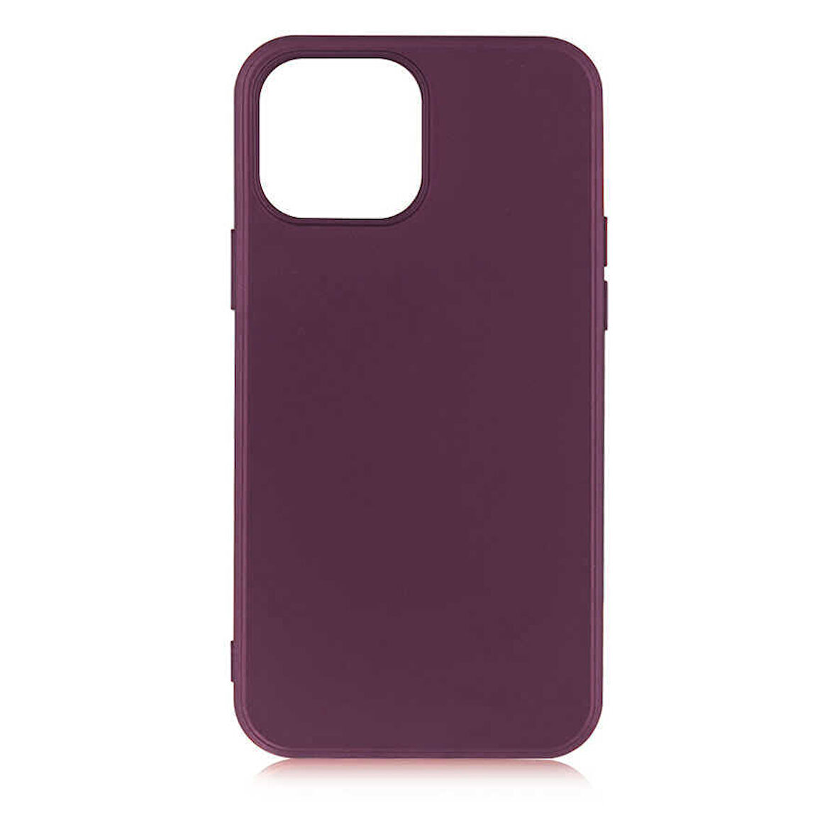 iPhone 13 Pro Max Uyumlu Zore Premier Silikon Kılıf-Mürdüm