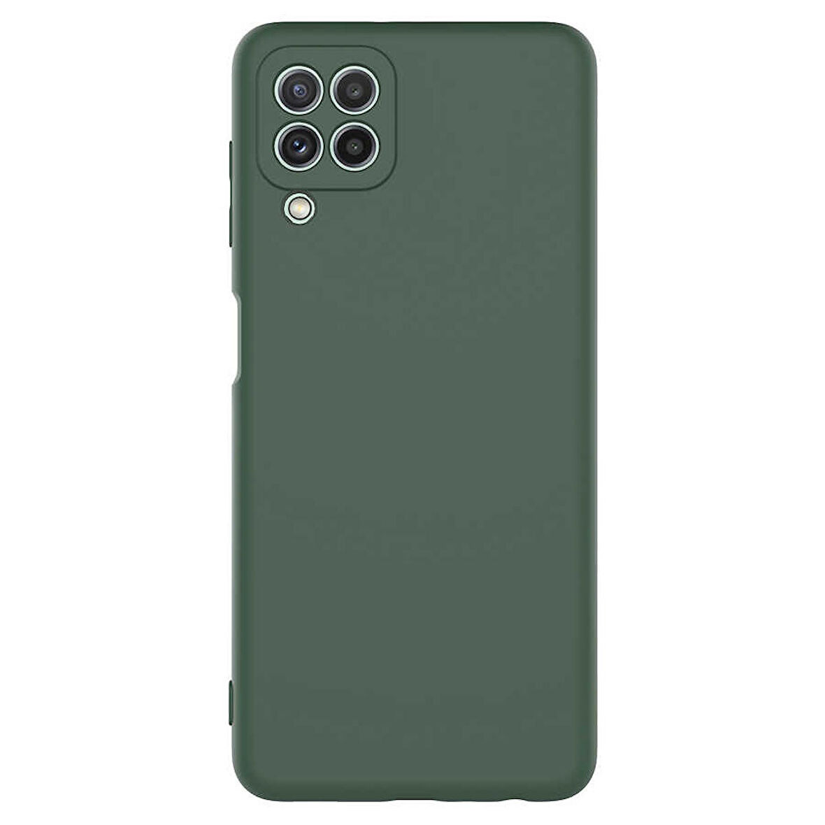 Galaxy M32 Uyumlu Zore Mara Lansman Kapak-Koyu Yeşil