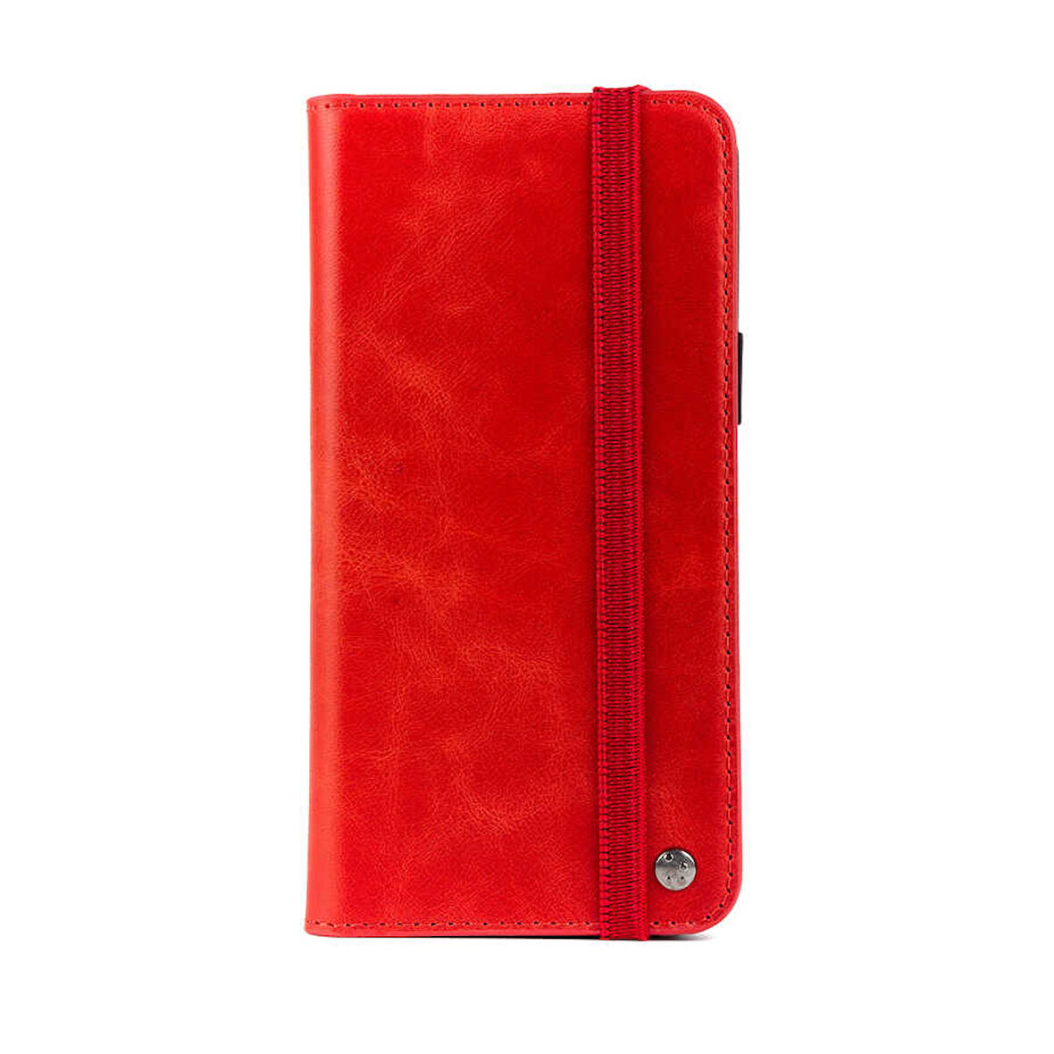 iPhone 12 Pro Max Uyumlu Zore Hakiki Deri Multi Cüzdan Kılıf-Kırmızı