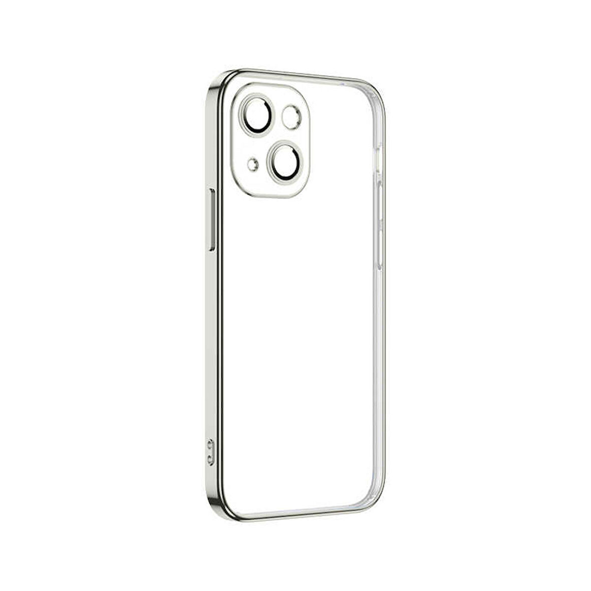 iPhone 13 Mini Uyumlu Zore Krep Kapak-Gümüş
