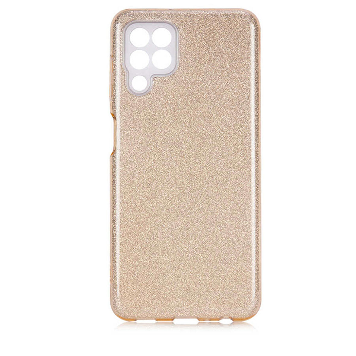 Galaxy M22 Uyumlu Zore Shining Silikon-Gold