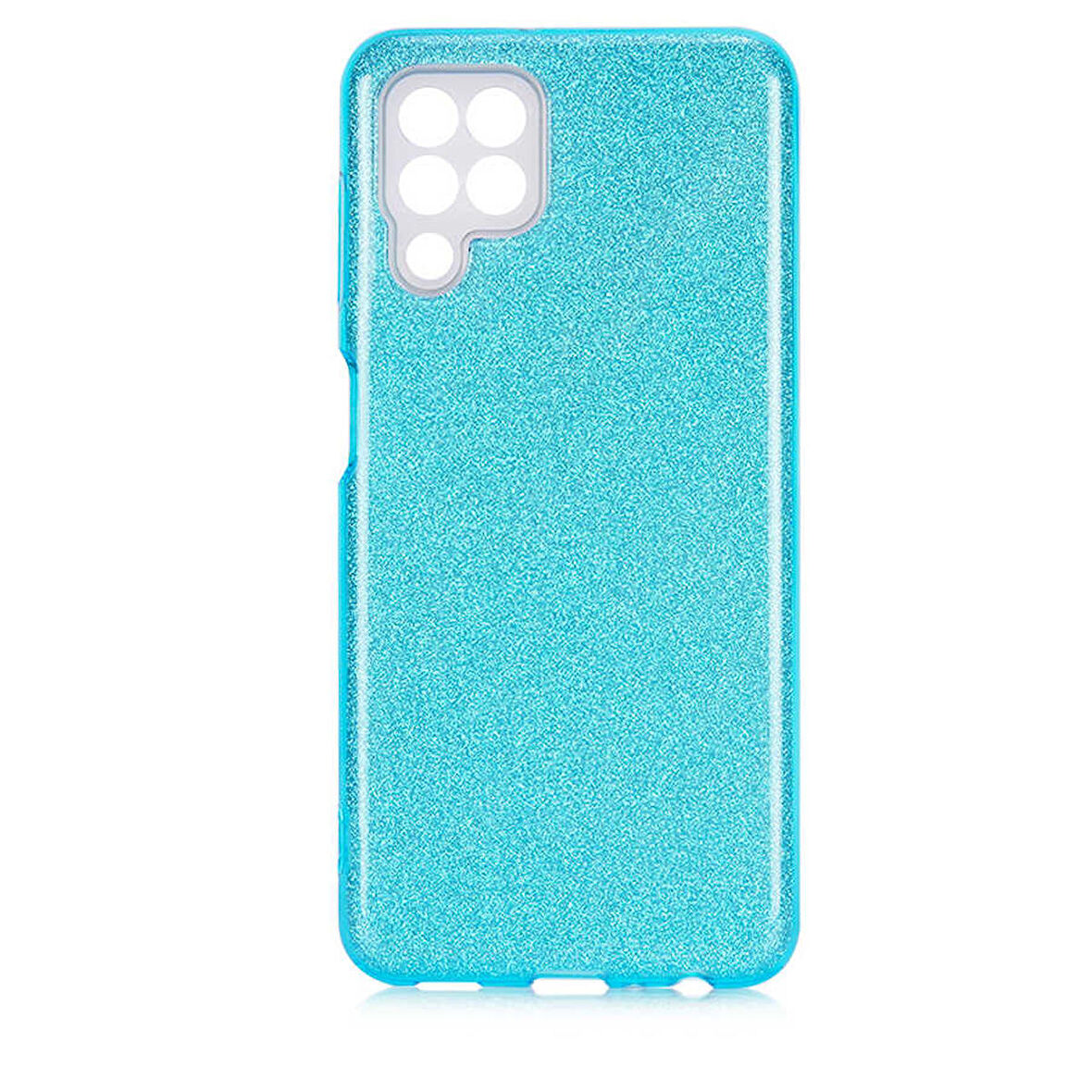 Galaxy A22 4G Uyumlu Zore Shining Silikon-Mavi