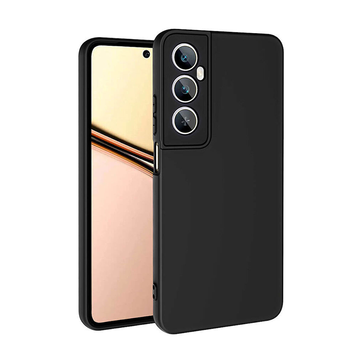 Realme C65 4G Kılıf Lansman Tasarım İç Yüzeyi Kadife Silikon