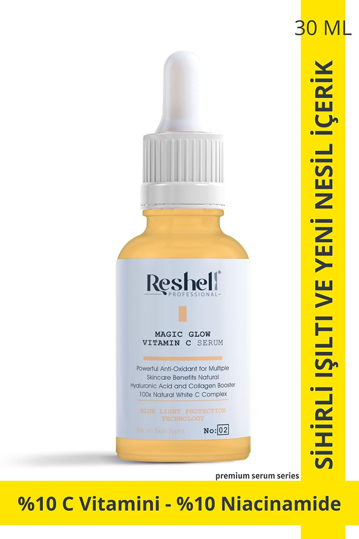 C Vitamini Serum Renk Tonu Eşitleyici Aydınlatıcı Leke Karşıtı(%10Ascorbic Acid&%10Niacinamide)