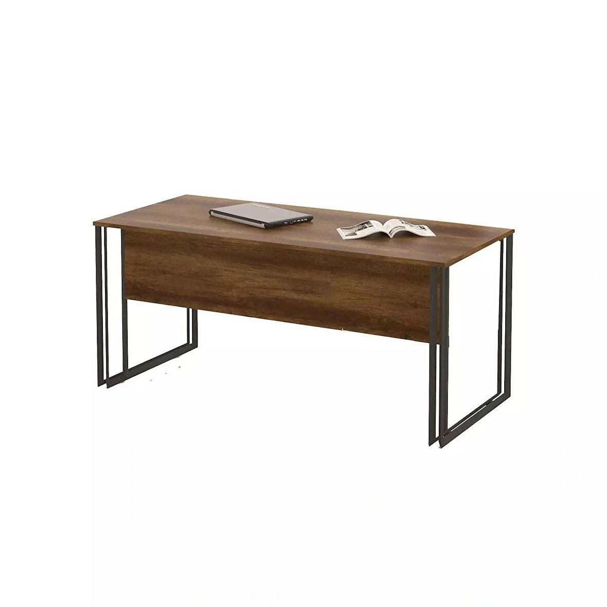 Uzay Ofis Draje Çalışma Masası - Barok-Antrasit - 140 CM