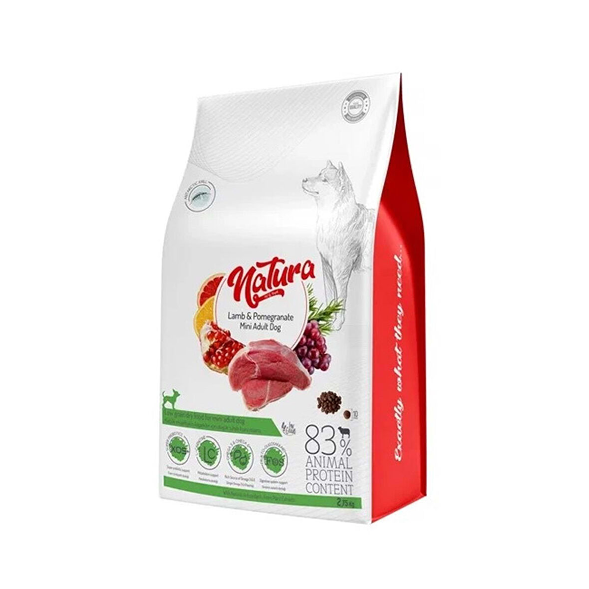 Natura Premium Kuzulu Narlı Küçük Irk Yetişkin Köpek Maması 2,75 kg