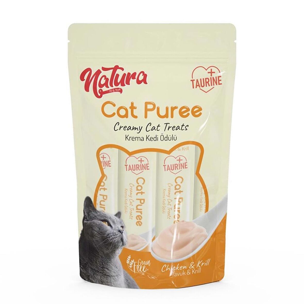 Natura Cat Pure Chiken & Karides Kedi Ödülü 5x12 Gr