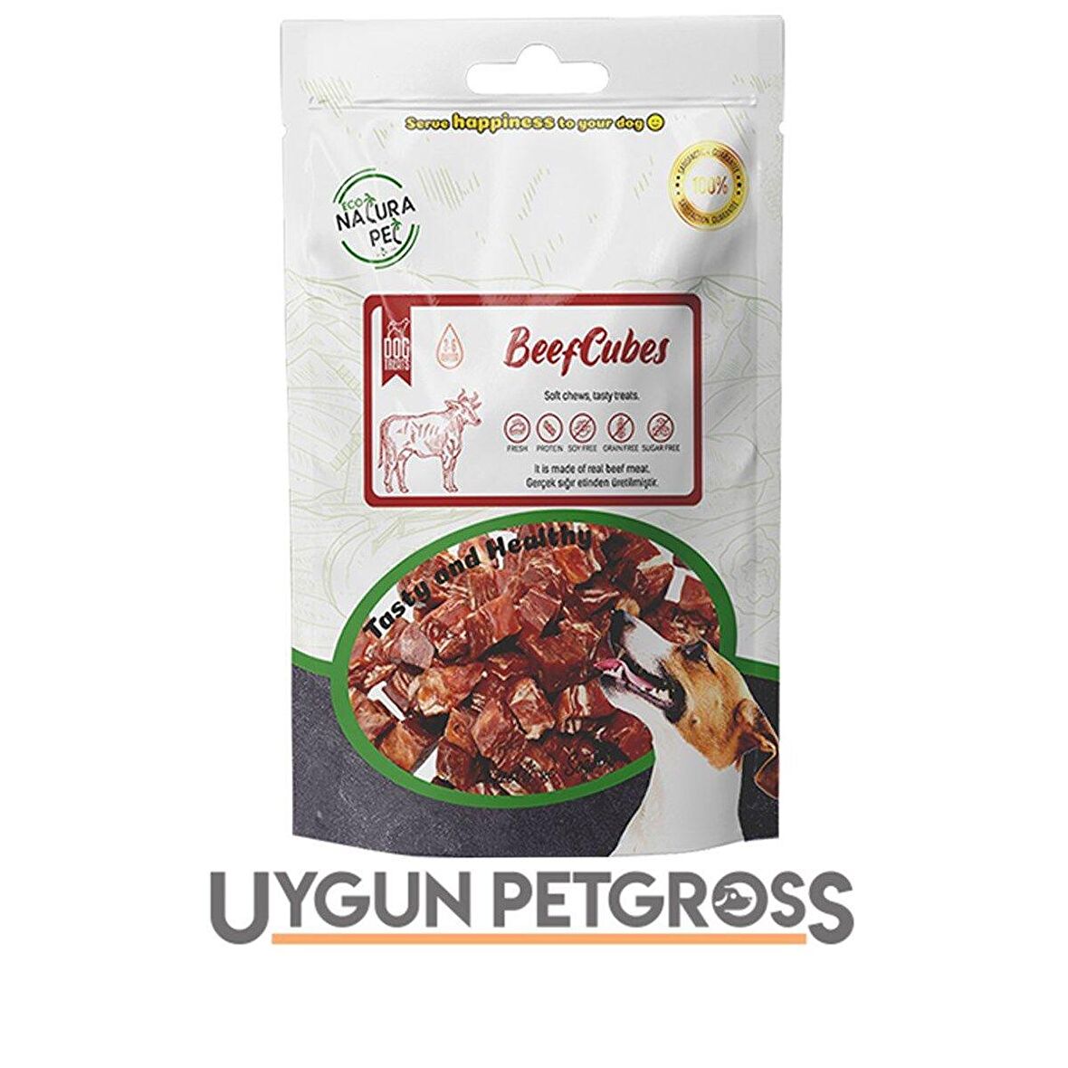 Eco Natura Pet Beef Cubes Yumuşak Biftekli Küp Köpek Ödülü 100 Gr