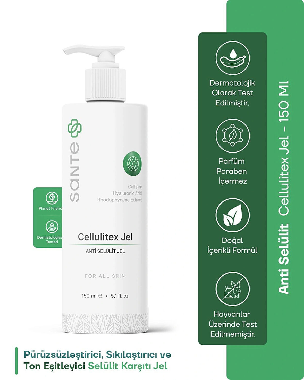 Sante Plus Selülit Karşıtı Sıkılaştırıcı Cellulitex Jel 150 Ml