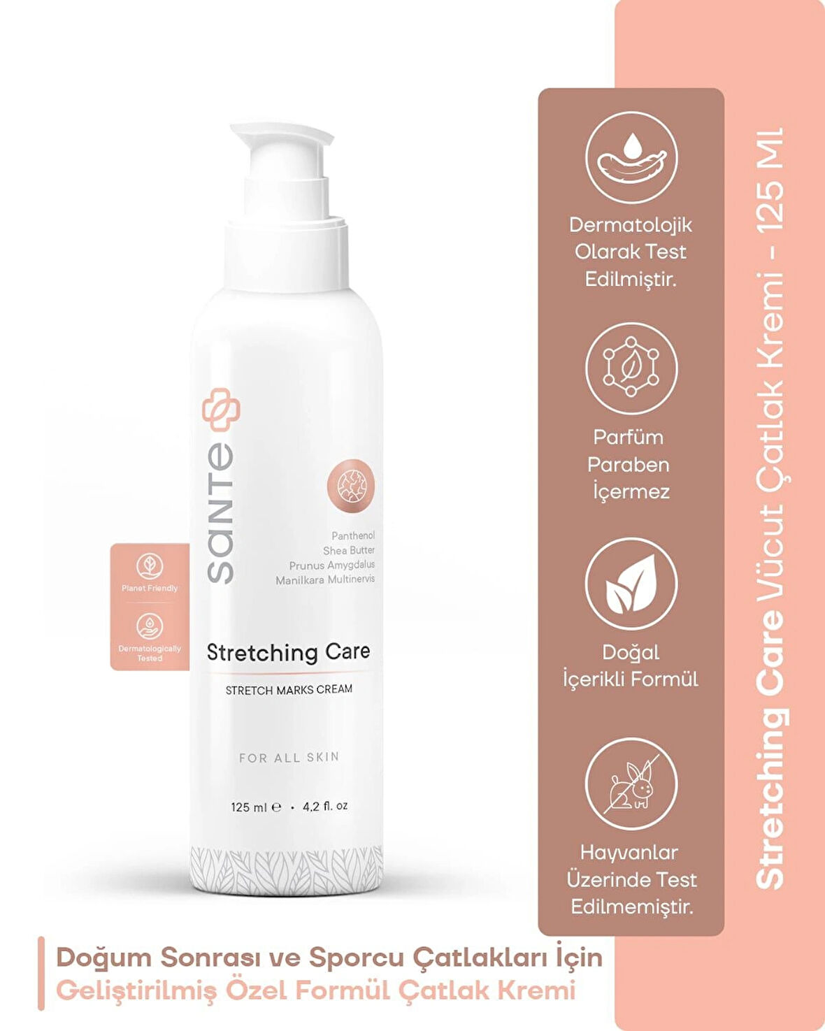 Sante Plus Hamilelik Vücut Çatlak Kremi 125 Ml