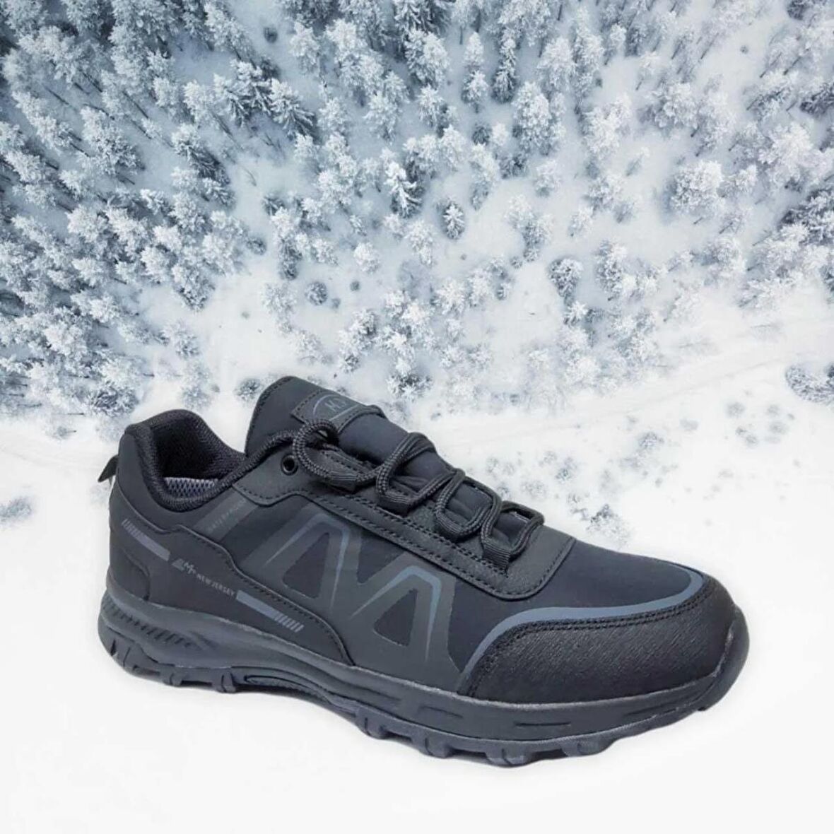 222-2624 WATERPROOF ERKEK SNEAKER SPOR AYAKKABI-Siyah