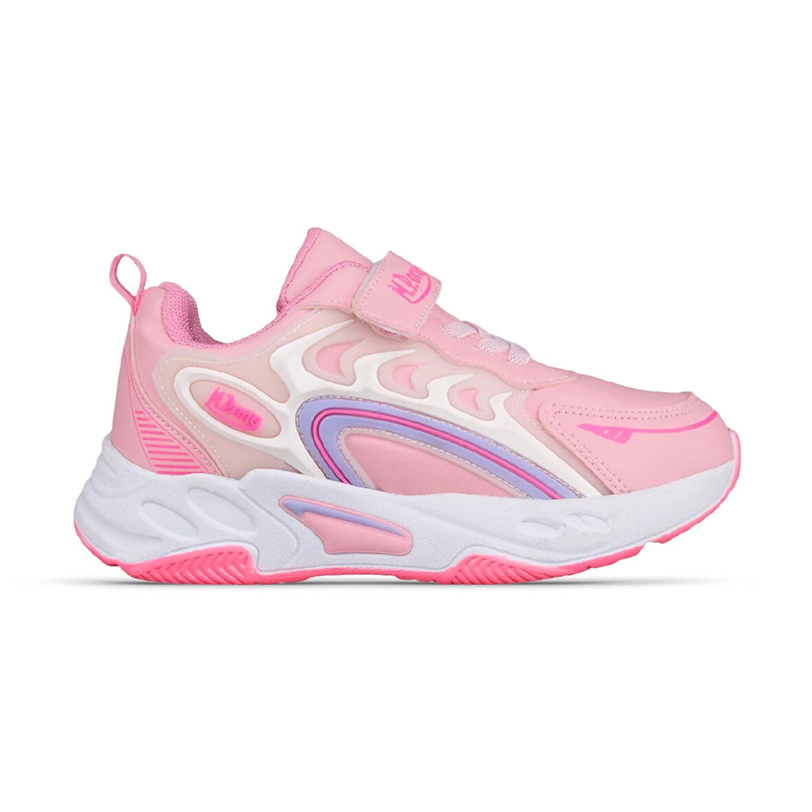 Büyük Kız Çocuk Cırtlı Pembe Sneaker