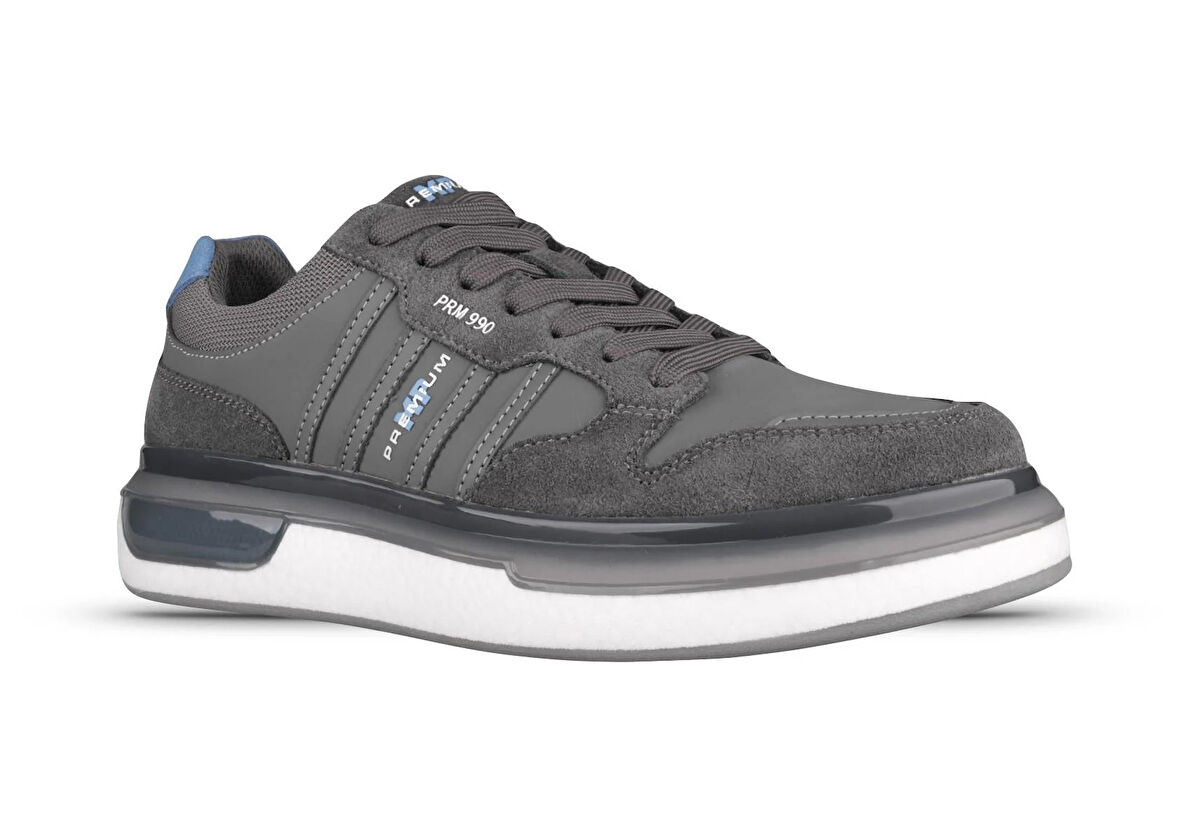 Erkek Sneaker - Füme, Nubuk Deri