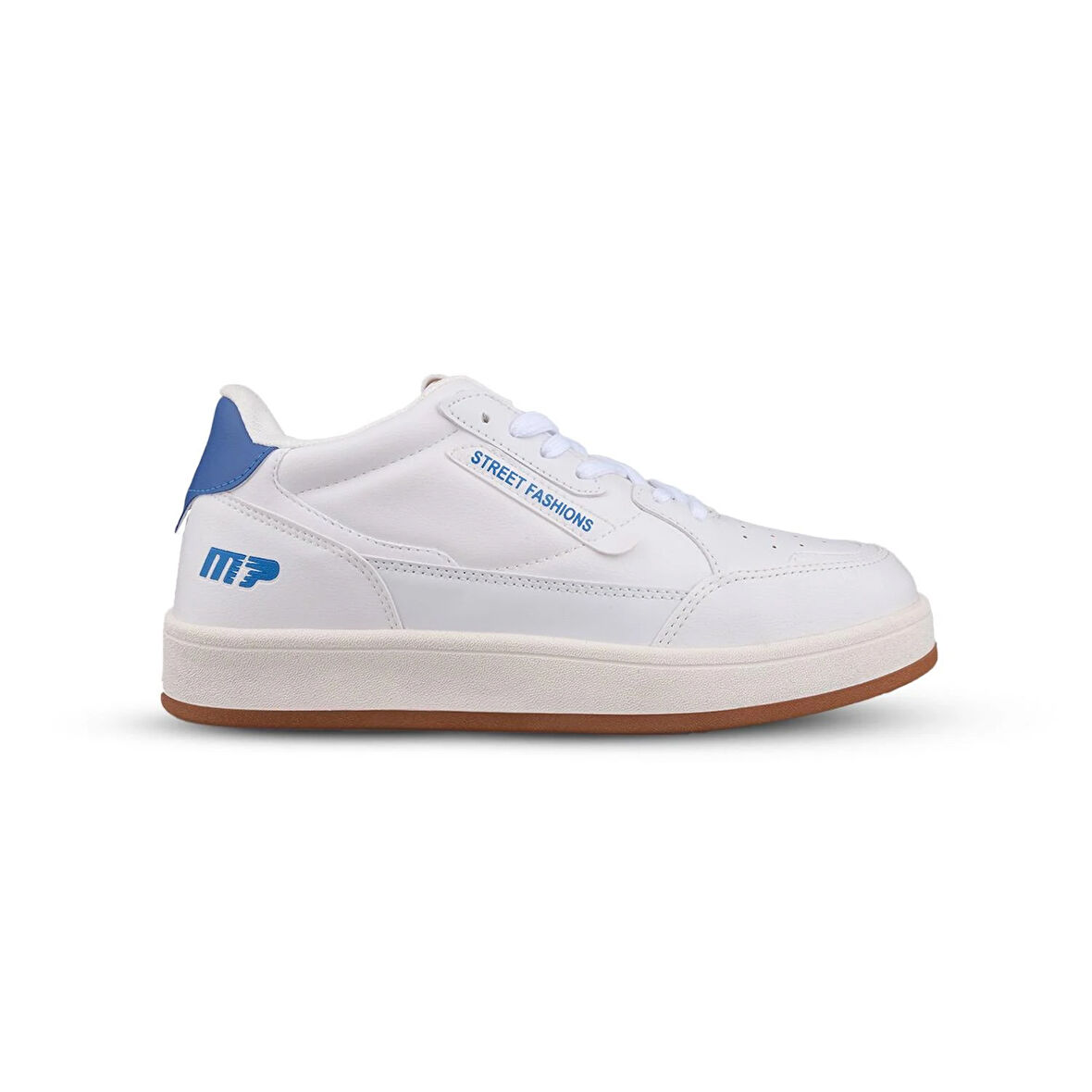 Erkek Sneaker - Beyaz-Mavi,