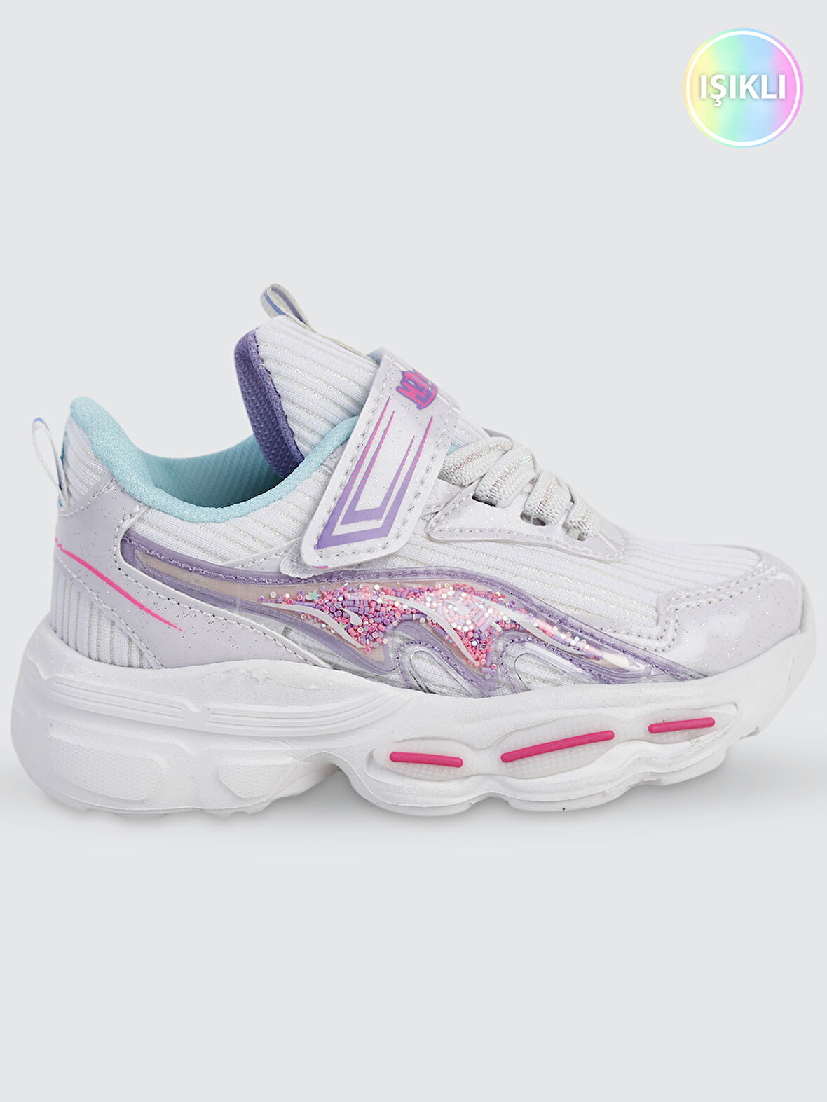 Mp Kız Çocuk Spor Ayakkabı 26-30 Numara Beyaz-Mor