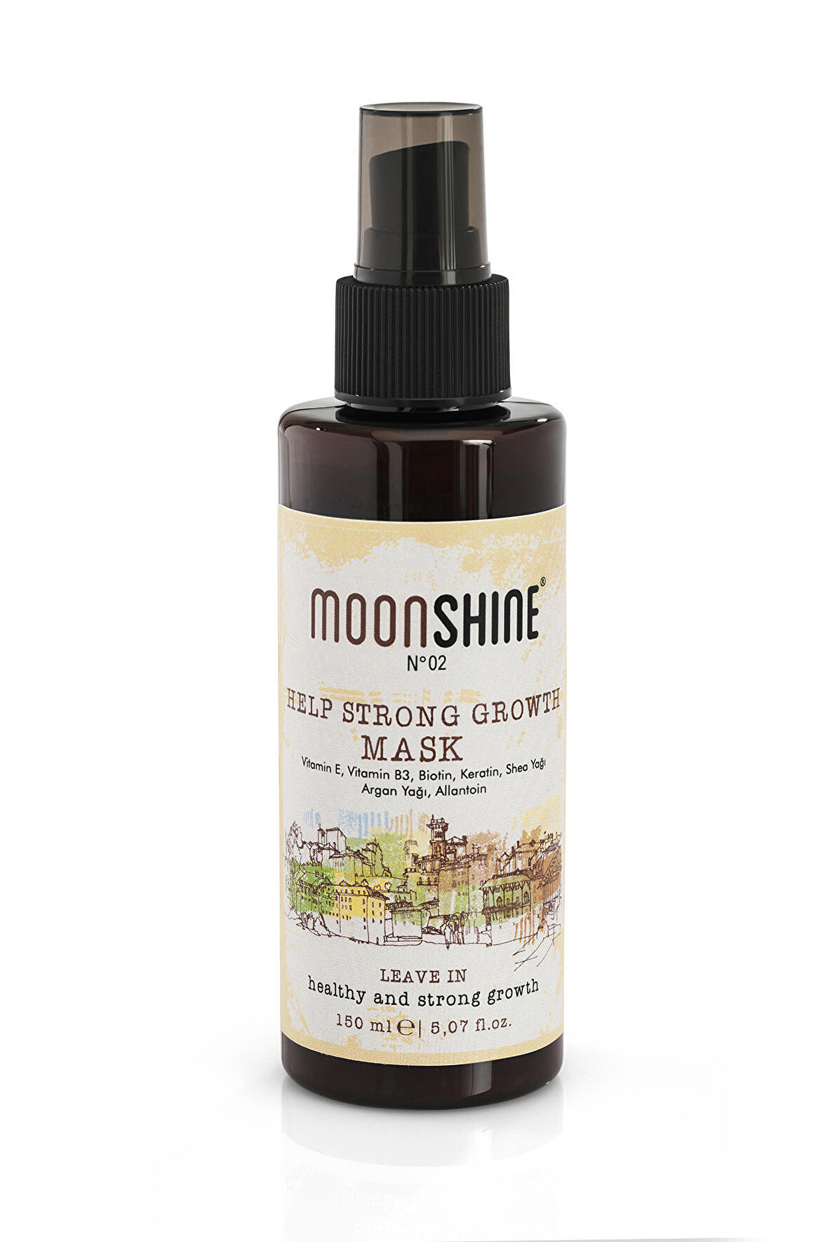 Moonshine Help Strong Growth Mask - Güçlü Uzamaya Yardımcı Durulanmayan Maske 150ML