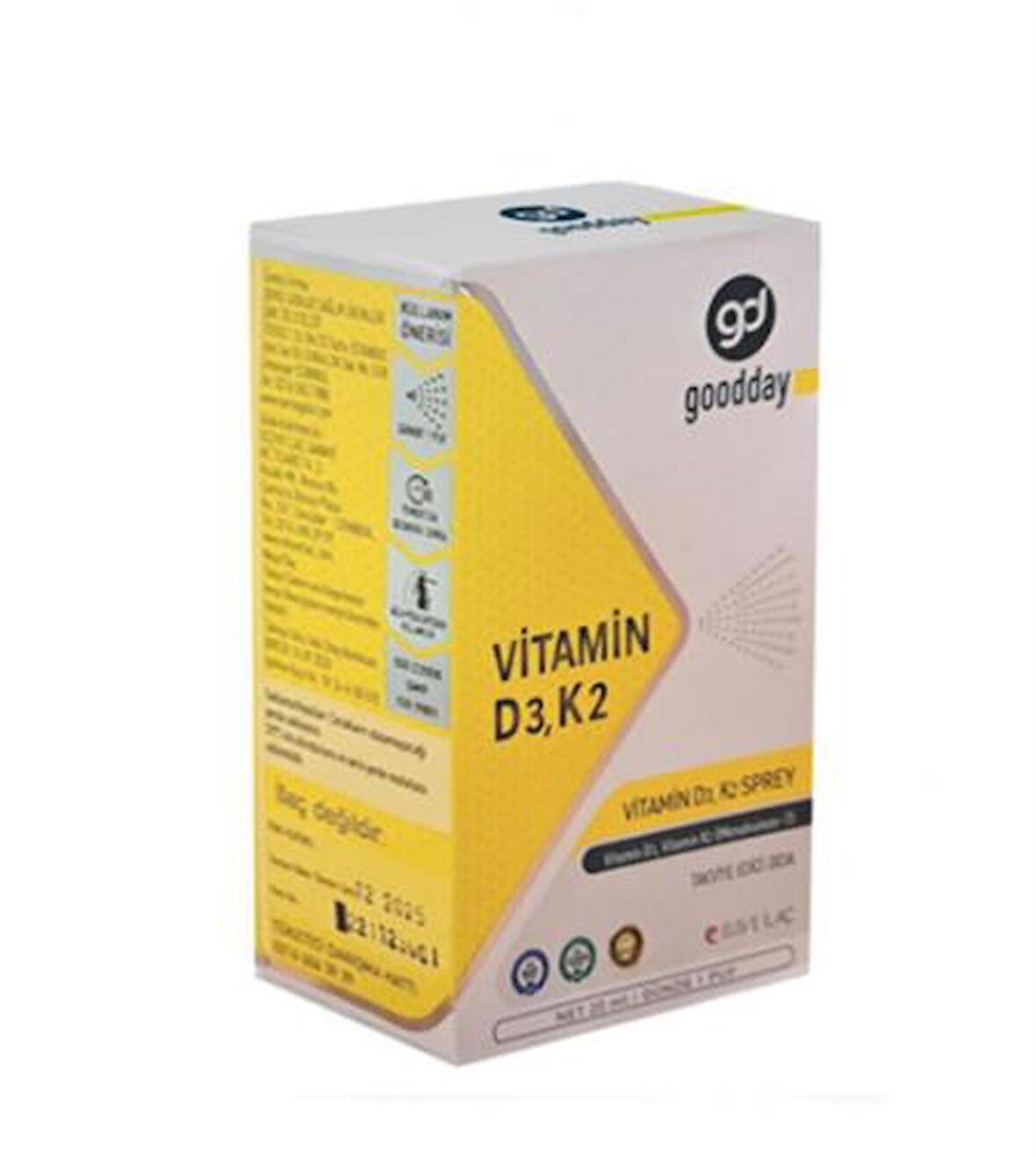 GOODDAY VİTAMİN D3K2 20 ML TAKVİYE EDİCİ GIDA