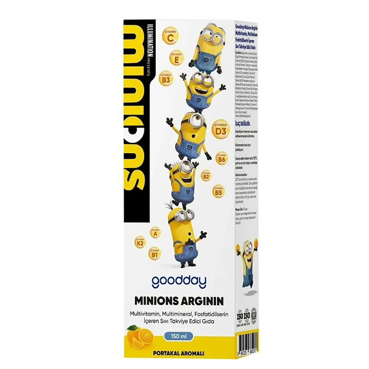 Goodday Minions Arginin Multivitamin Minarel Şurup 150 ml