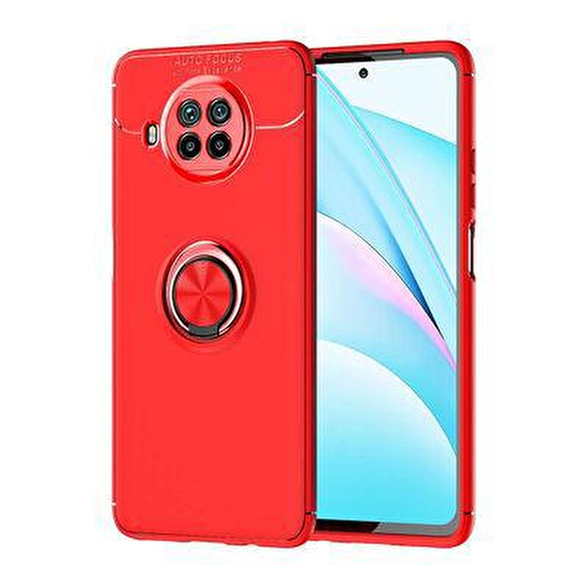 Xiaomi Mi 10T Lite 5G Kılıf 360 Kamera Korumalı Yüzüklü Standlı 