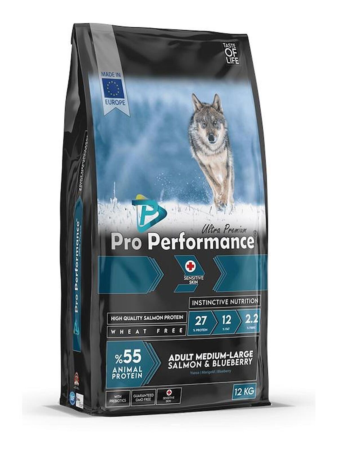 Pro Performance Orta ve Büyük Irklar İçin Somonlu Yetişkin Köpek Maması 12 Kg