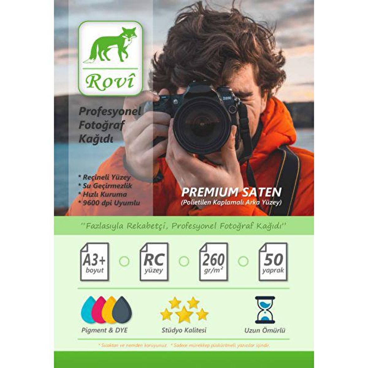 Rovi Rapunzel Satin Fotoğraf Kağıdı 260gsm 50yp A3+