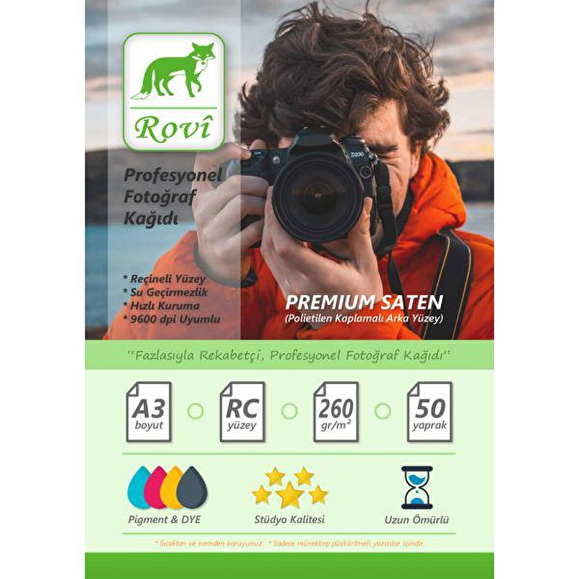 Rovi Rapunzel Satin Fotoğraf Kağıdı 260gsm 50yp A3