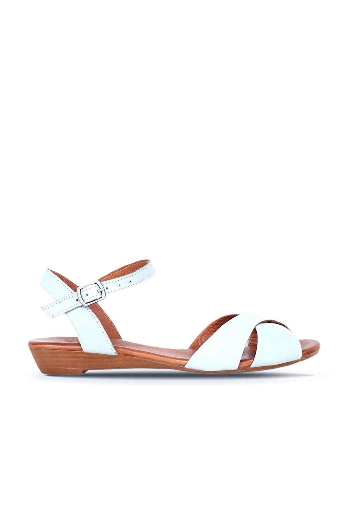Bueno Shoes Turkuaz Deri Kadın Sandalet 01wn3808