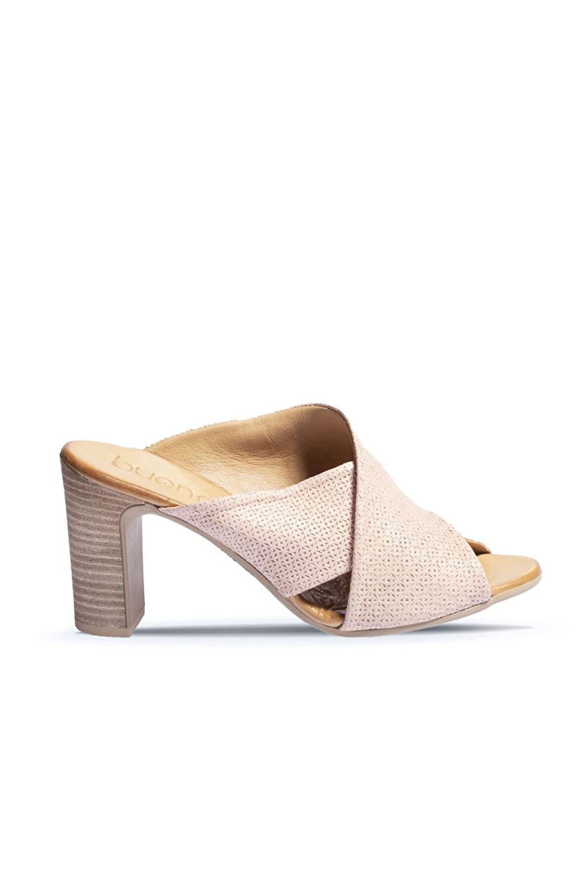 Bueno Shoes Pudra Deri Kadın Topuklu Terlik 01wn4303