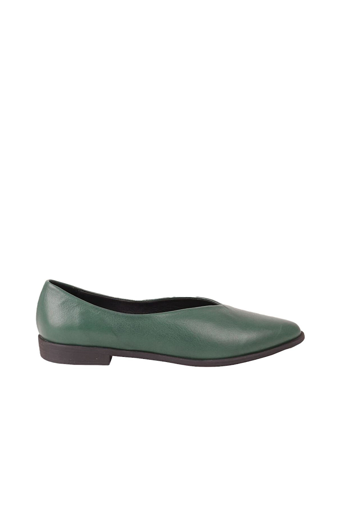 Bueno Shoes Yeşil Deri Kadın Düz Babet 01wp0701