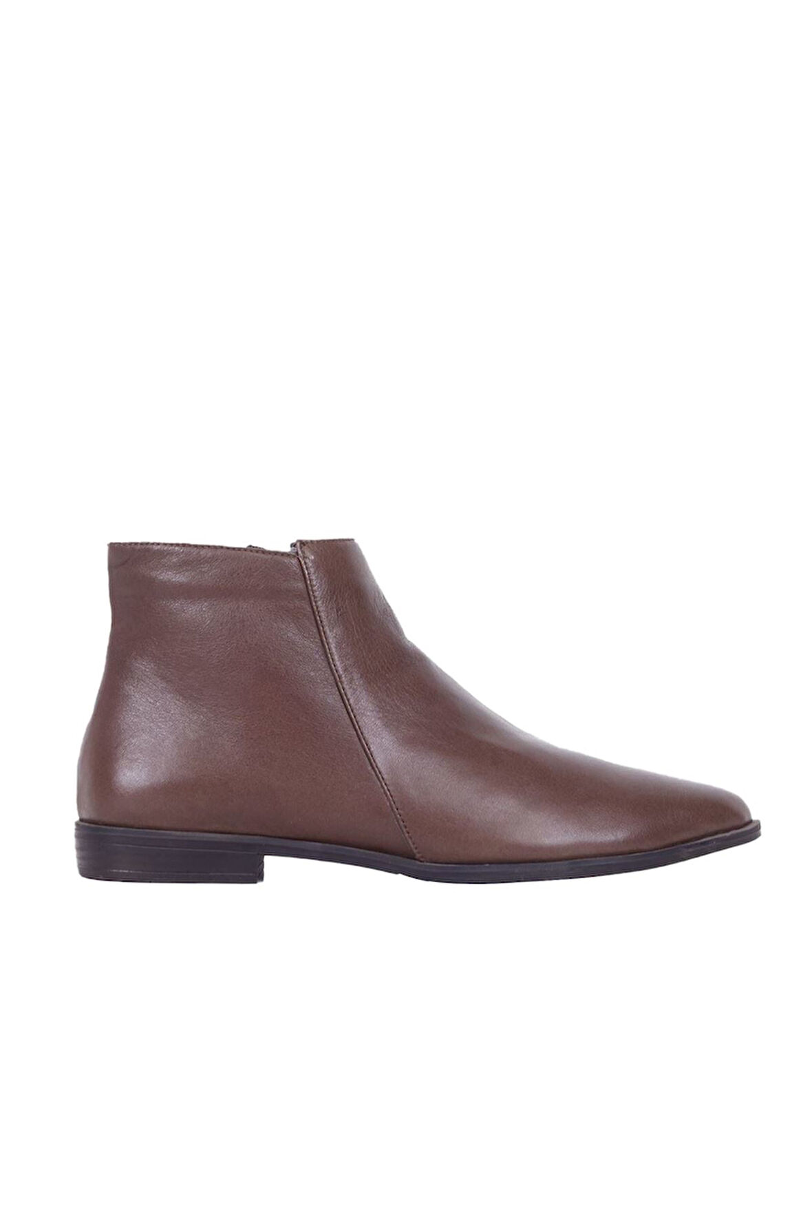 Bueno Shoes Kahverengi Deri Kadın Düz Bot 01wp0703