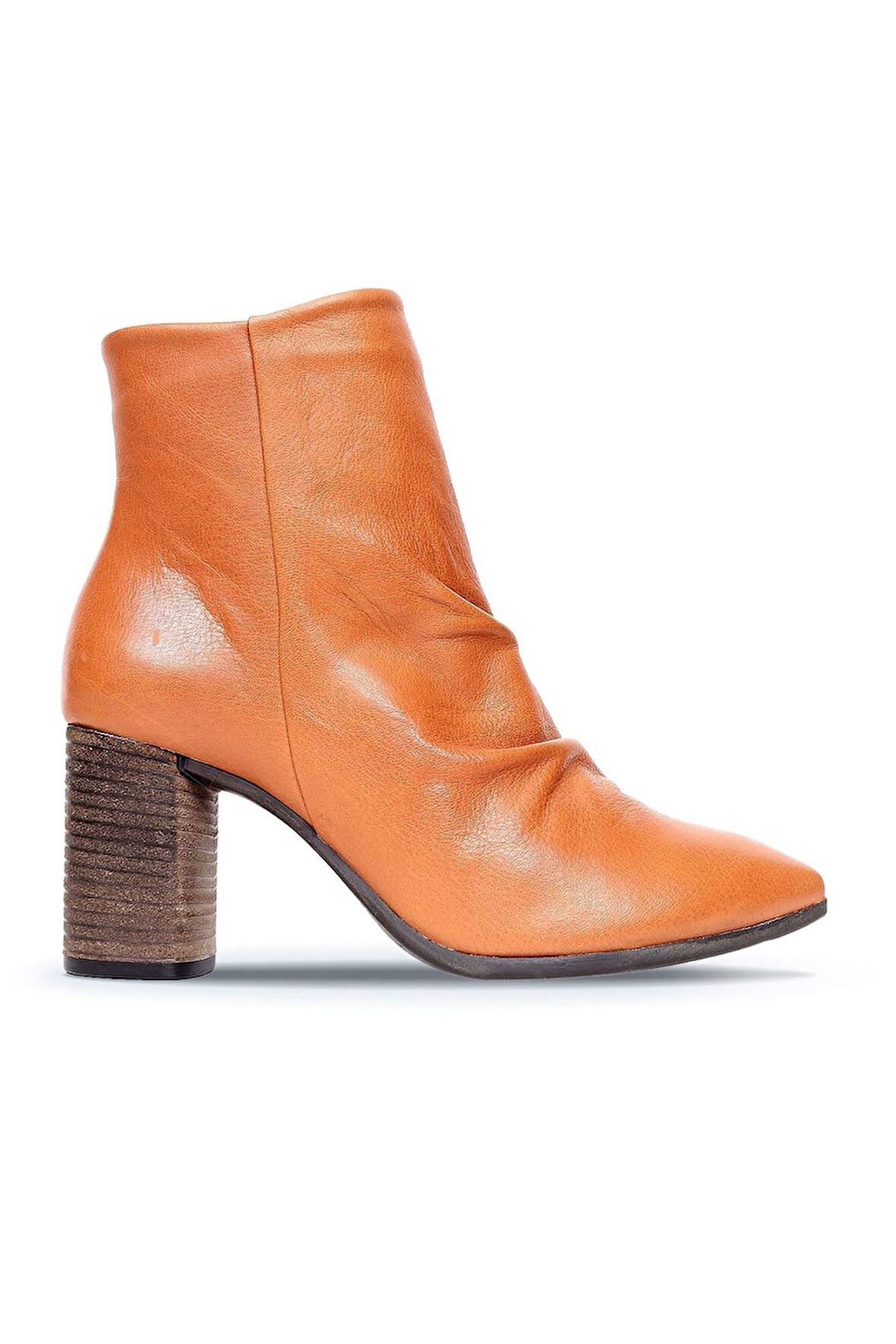 Bueno Shoes Taba Deri Kadın Topuklu Bot 01wp1000