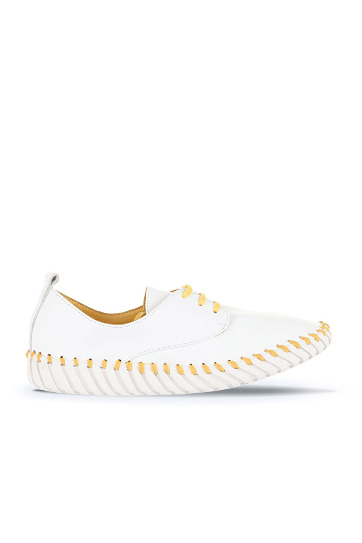 Bueno Shoes Sarı Deri Kadın Düz Ayakkabı 01wq0200