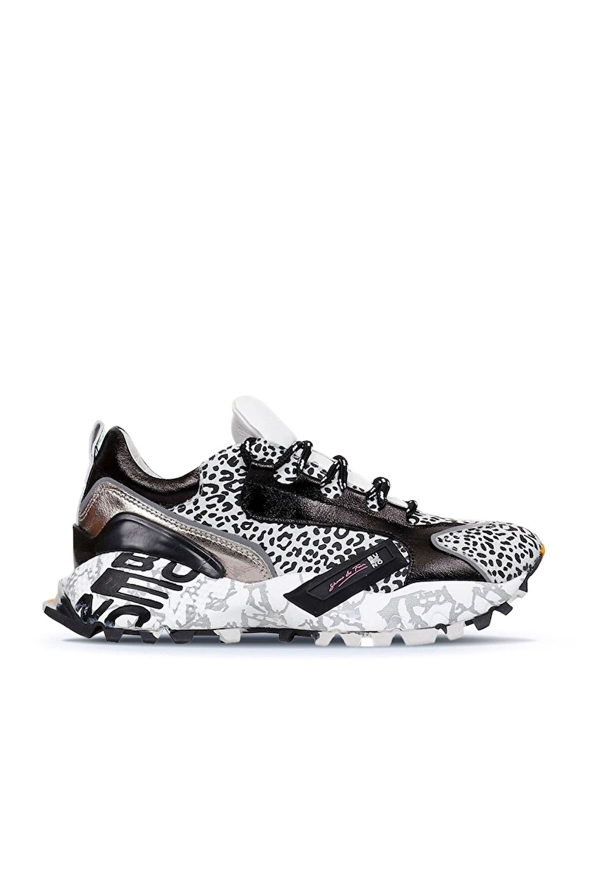 Bueno Shoes Leopar Deri Kadın Spor Ayakkabı 01wq10604