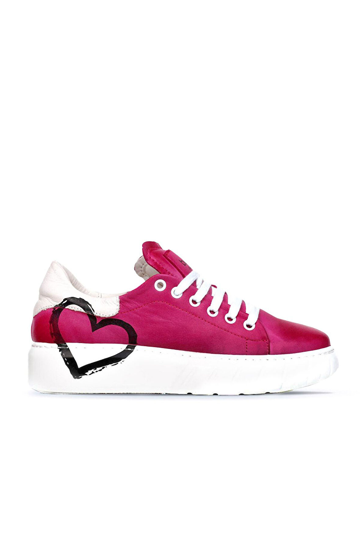 Bueno Shoes Fuşya Deri Kadın Spor Ayakkabı 01wr4802