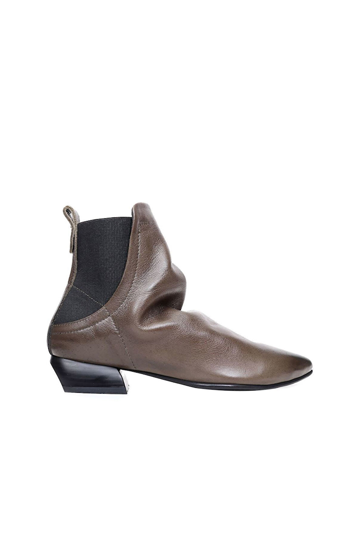Bueno Shoes Haki Deri Kadın Düz Bot 01wp5504